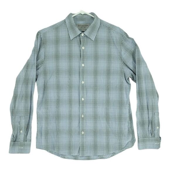 Vintage Michael Kors Large Men's Plaid Button Down - Picture 1 of 8